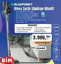 BLAUPUNKT DİKEY ŞARJLI SÜPÜRGE BLHS01
